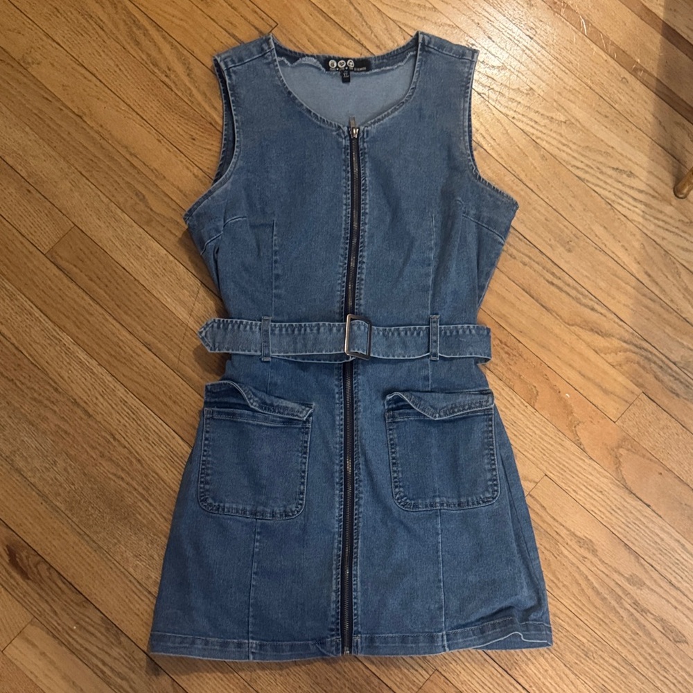 Rewash Light Blue Denim Dress